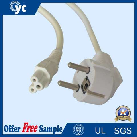 UL 10A 250V 3 Pin EU AC Power Extension Cord